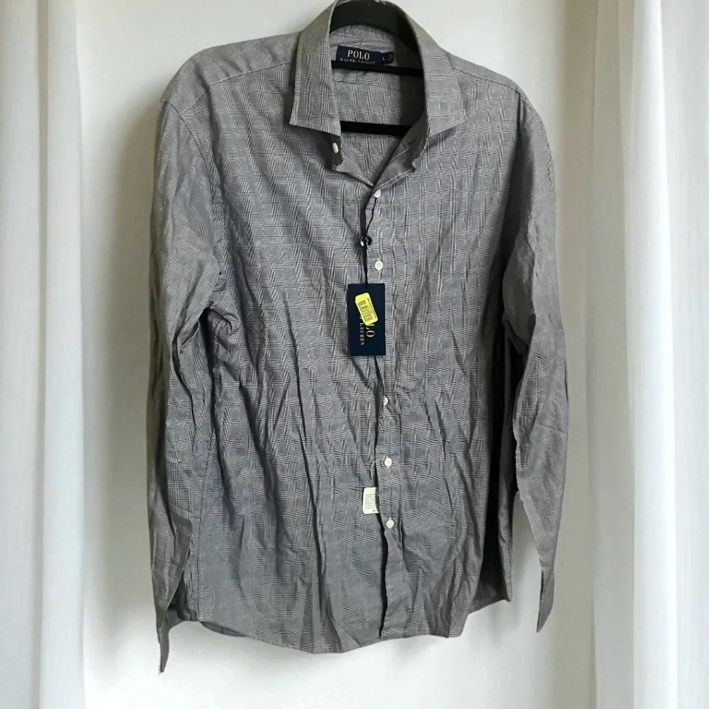 Polo Ralph Lauren NWT Plaid Long Sleeve Button Up Dress Shirt Size Large